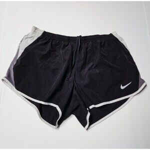 Nike Running Shorts Womens XL Black Swoosh Athletic Dri-Fit 3" Inseam Small Gym